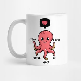 Funny Slapping Octopus Mug